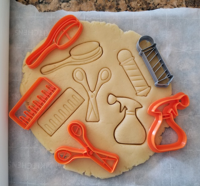 Barber/hairstylist Cookie or Fondant Cutters Barber Pole Etsy