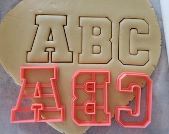 Letter Cookie Cutter Etsy
