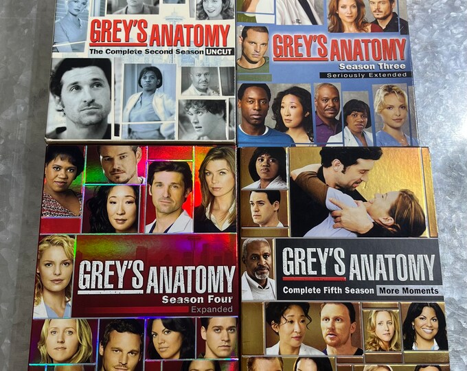 Greys Anatomy DVD Sets Etsy