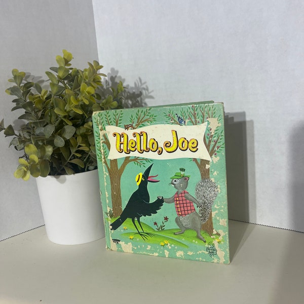 Hello, Joe Vintage 1962 small Whitman Tell-A-Tale Book by Ruth Stempel illustrations by Barbara Corrigam hardcover