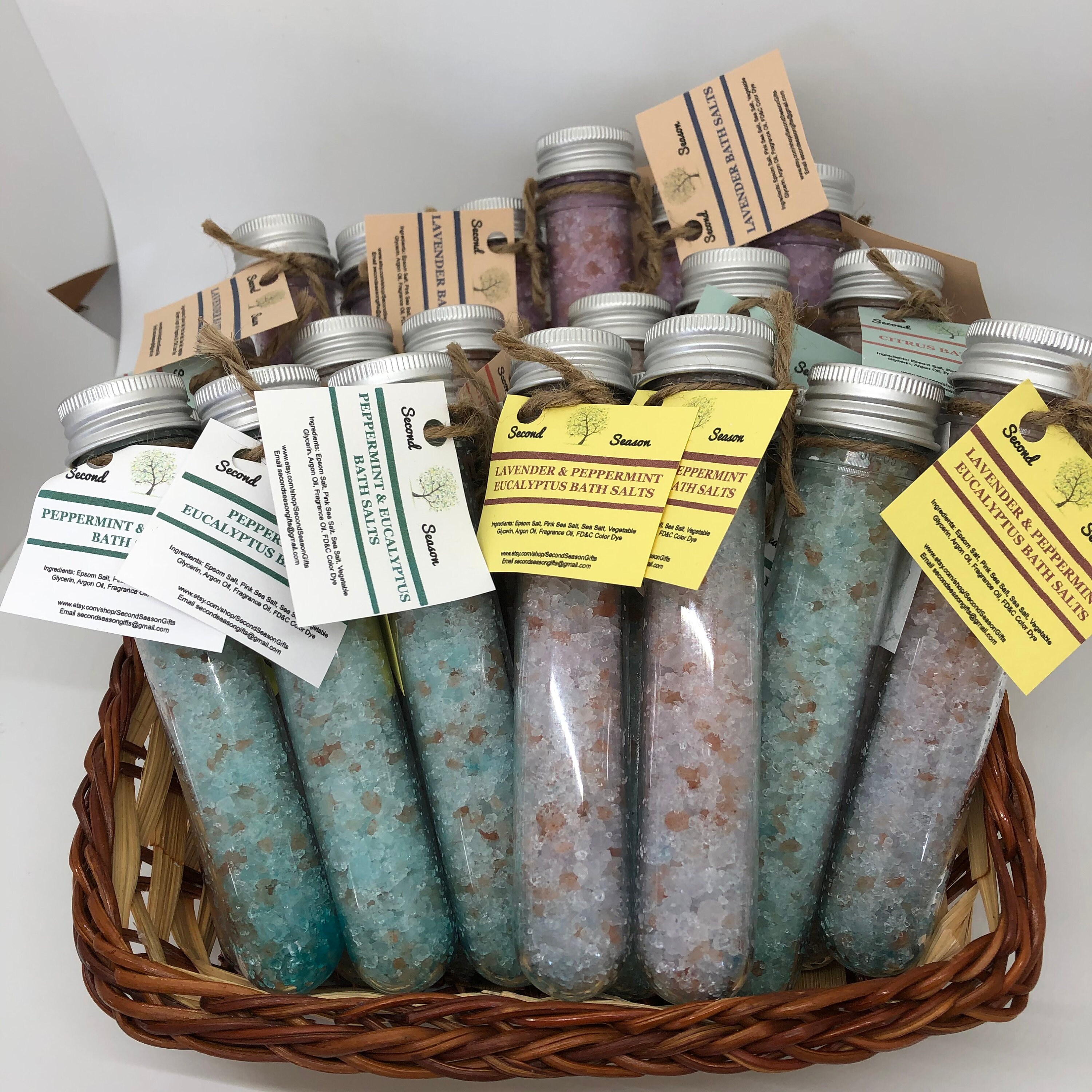 Bath Salts Tubes Bath Salts Vials Salts Test Tubes Etsy