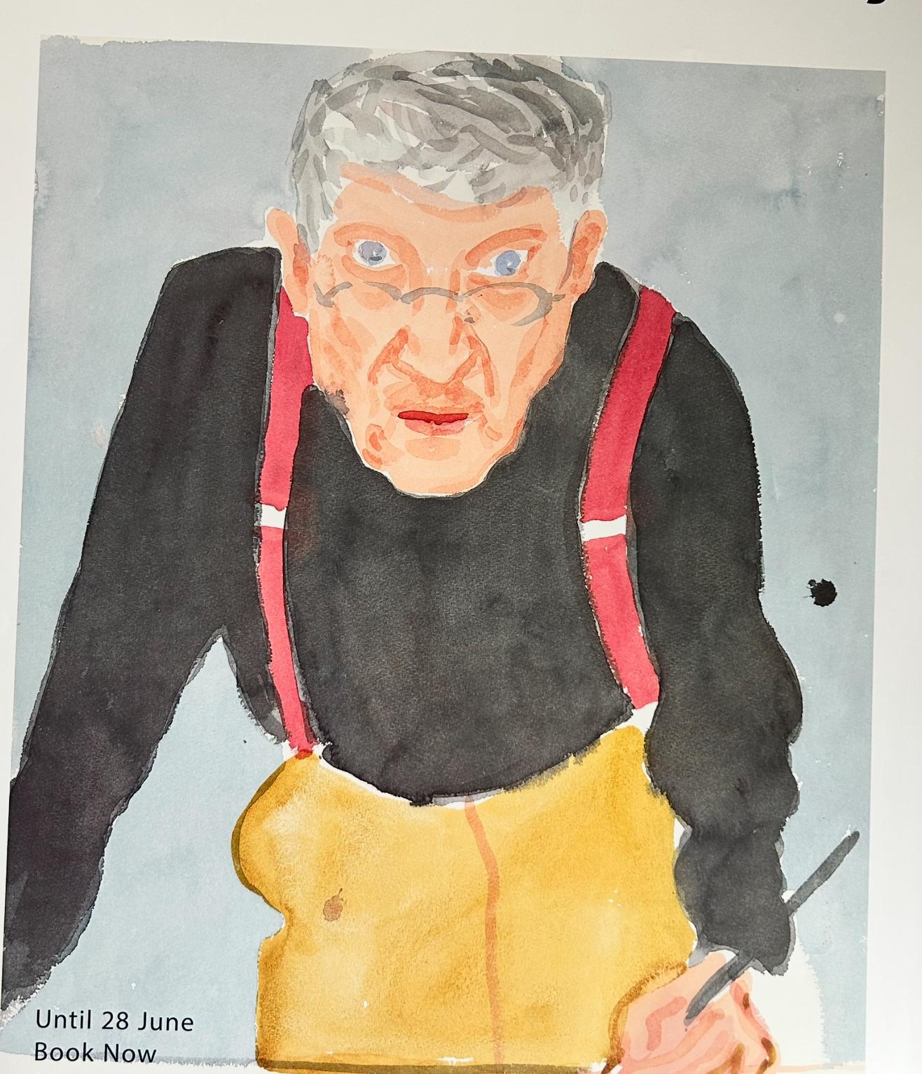 David Hockney 'drawing From Life' Exhibition Poster - National