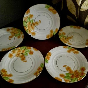 Thomas Forester & Sons Phoenix Ware art-decotaart, bijgerecht, brood, dessertborden voorgerecht