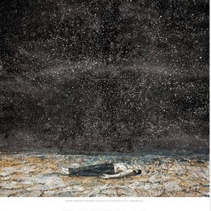 Cartel original de la exposición "Las Órdenes de la Noche" de Anselm Kiefer