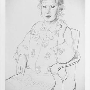 David Hockney Original Vintage 1994 Exhibition Poster Celia Birtwell