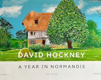 David Hockney Poster A Year in Normandie Large Original Authorised