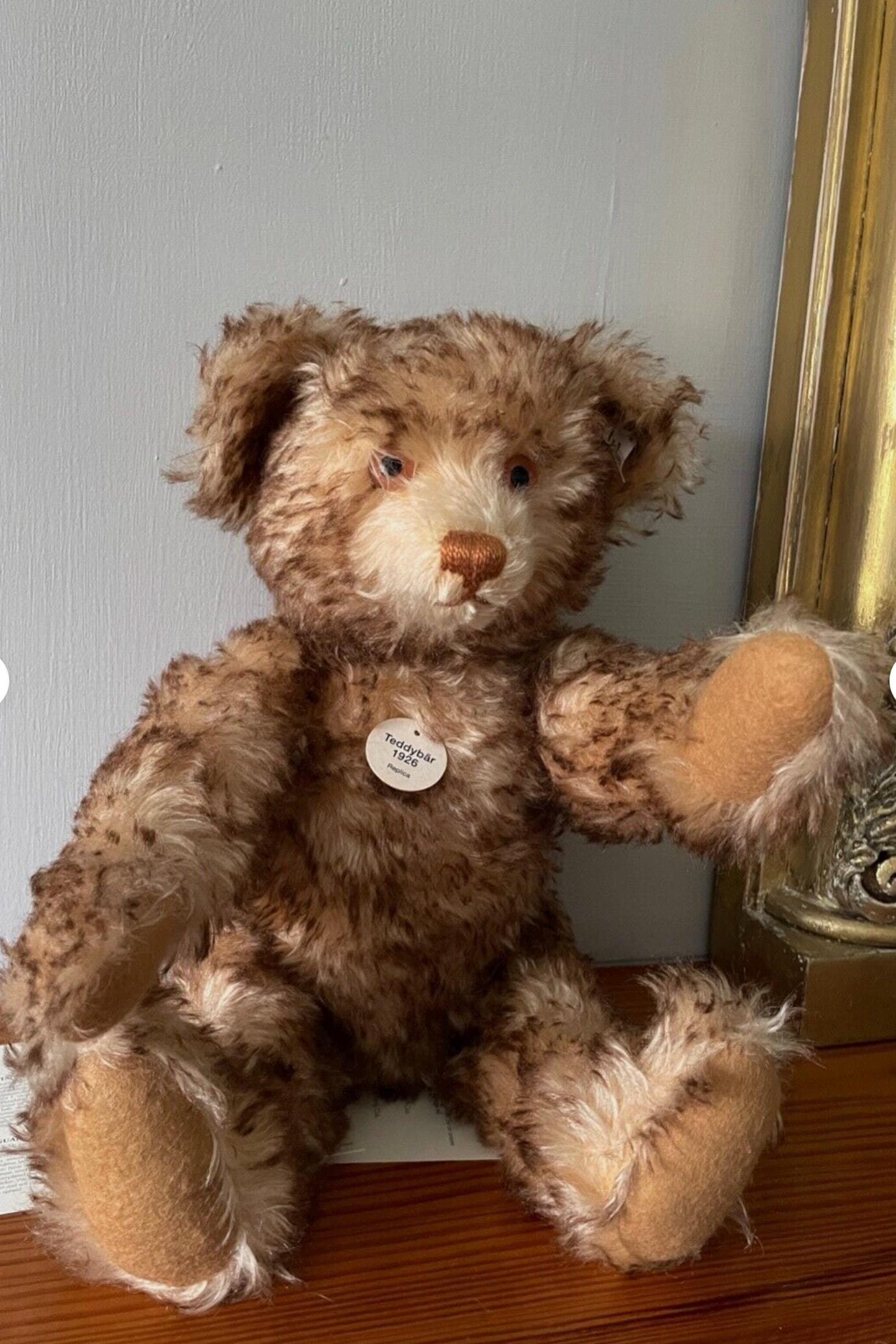 Vintage Steiff 1926 OURS TEDDY BEAR, Squeaker, 40cm - Jointed Ltd 