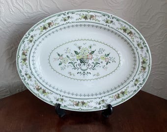 Royal Doulton Provençal Bone China Meat Platter 33cm. Easter platter. Vegetable Serving Plate
