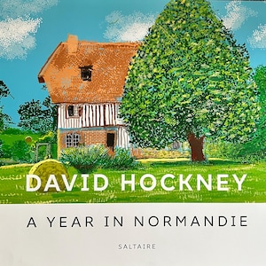 Póster de David Hockney "Un año en Normandía", póster original grande de galería autorizada