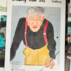 David Hockney Gallery Exhibition Poster ‘Drawing From Life’ National Portrait Gallery London Original Poster Print