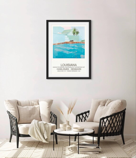 貴重/額装品/ペーパープール/デビット ホックニー/インテリア/アート