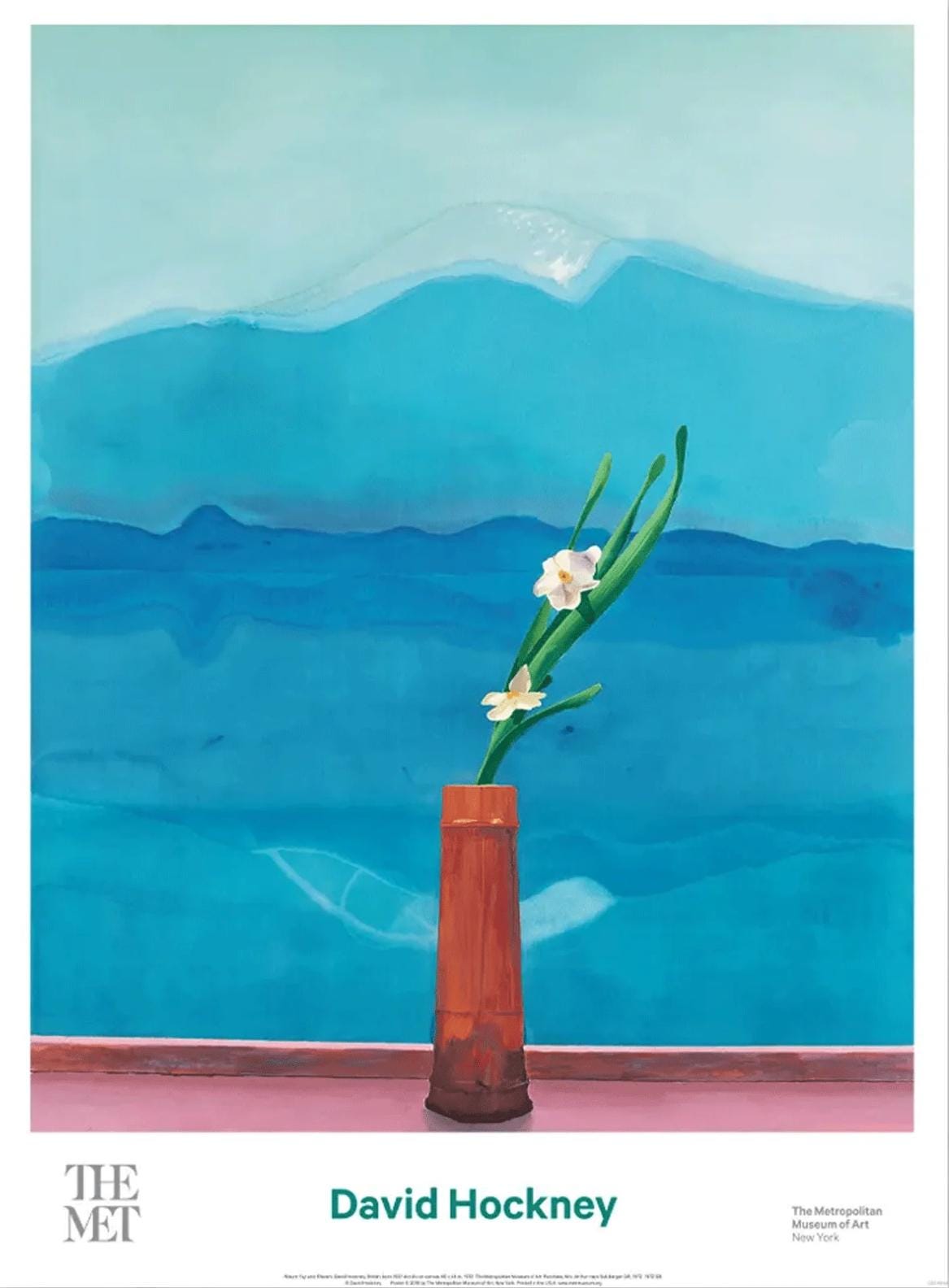 David Hockney Poster Original Gallery Exhibition Poster Mount Fuji With ...