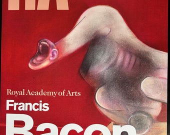 フランシス・ベーコン Tate Modern ポスター 額装済 1975年 フランシス・ベーコン 磔刑台座の人物の習作3点 - ロンドンの