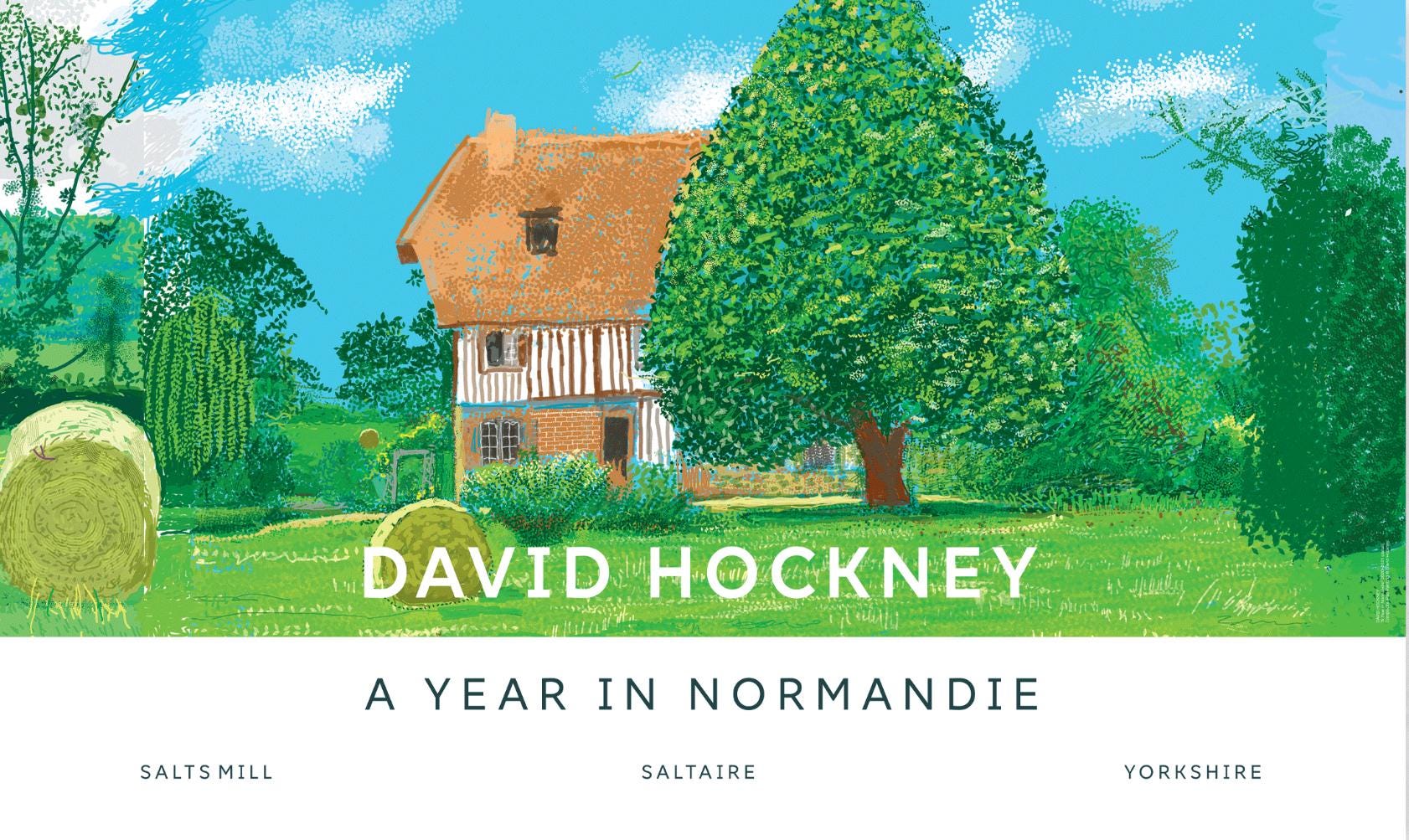 デイヴィッド・ホックニー ポスター「ノルマンディーの一年