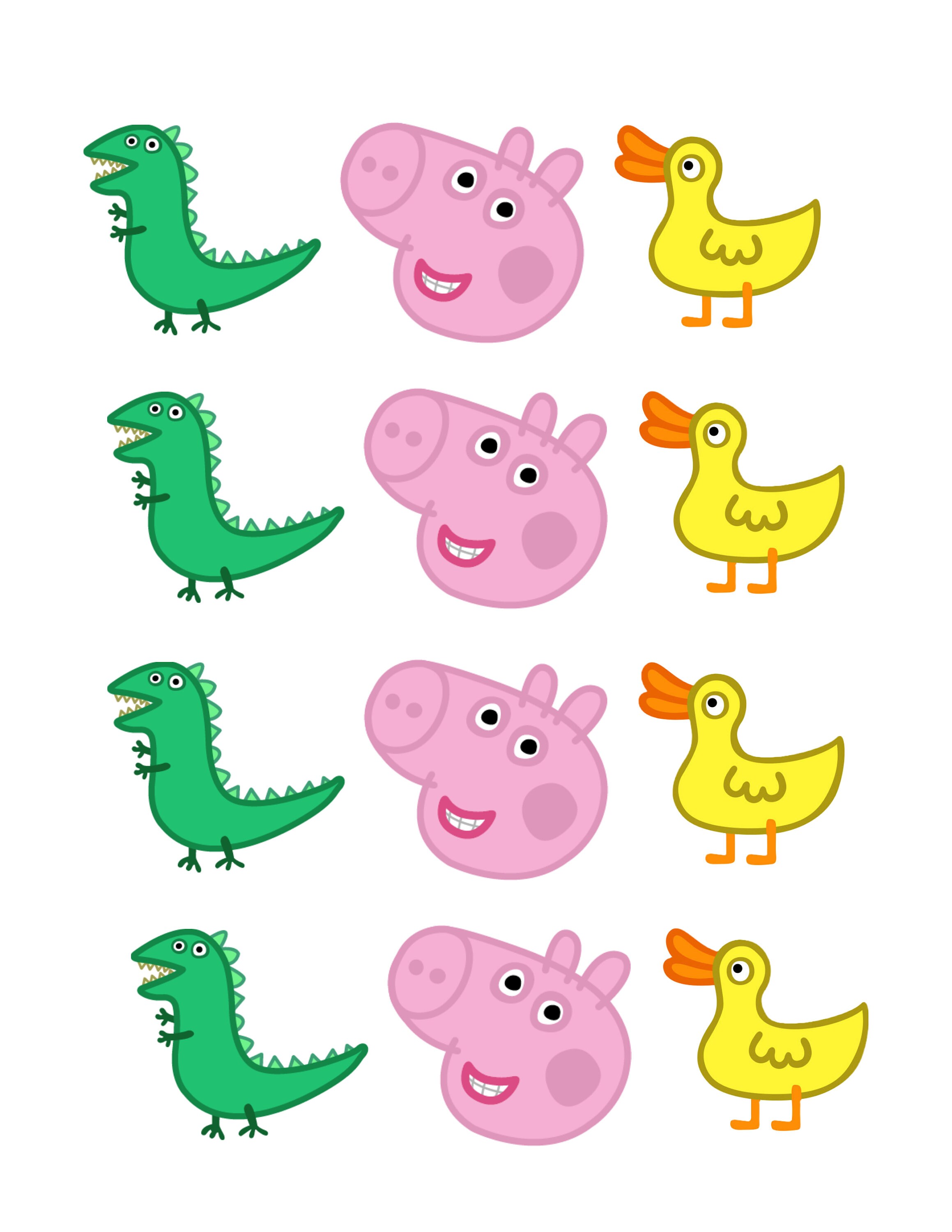 PEPPA PIG TOPPERS Etsy