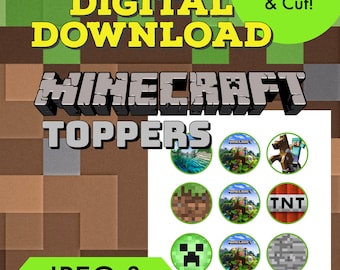 Toppers Minecraft  MercadoLivre 📦