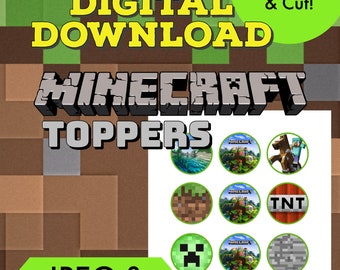 Toppers Minecraft  MercadoLivre 📦