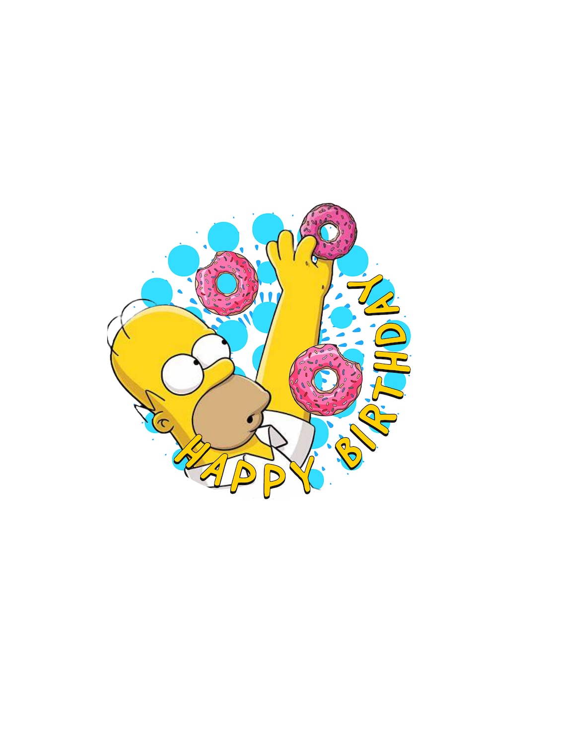 Simpsons Birthday Package Digital Download - Etsy