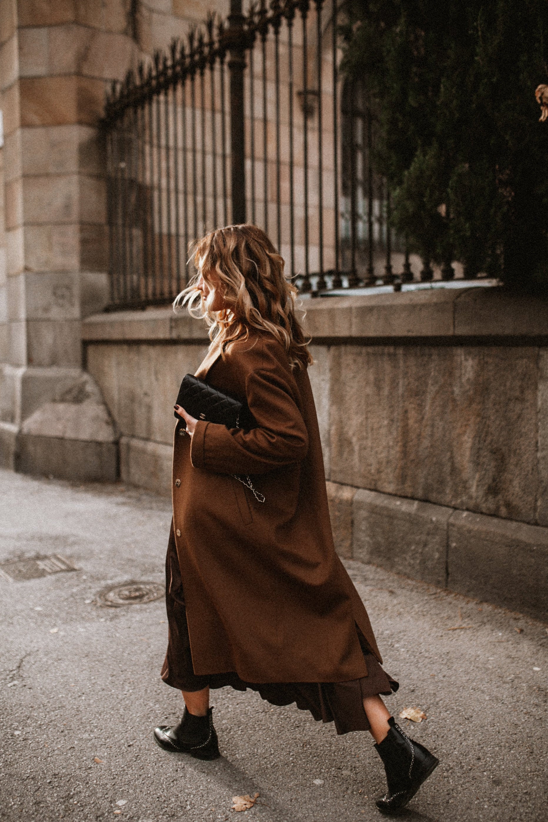 Wool Coat, Cashmere Coat, Brown Coat, Winter Coat, Woman