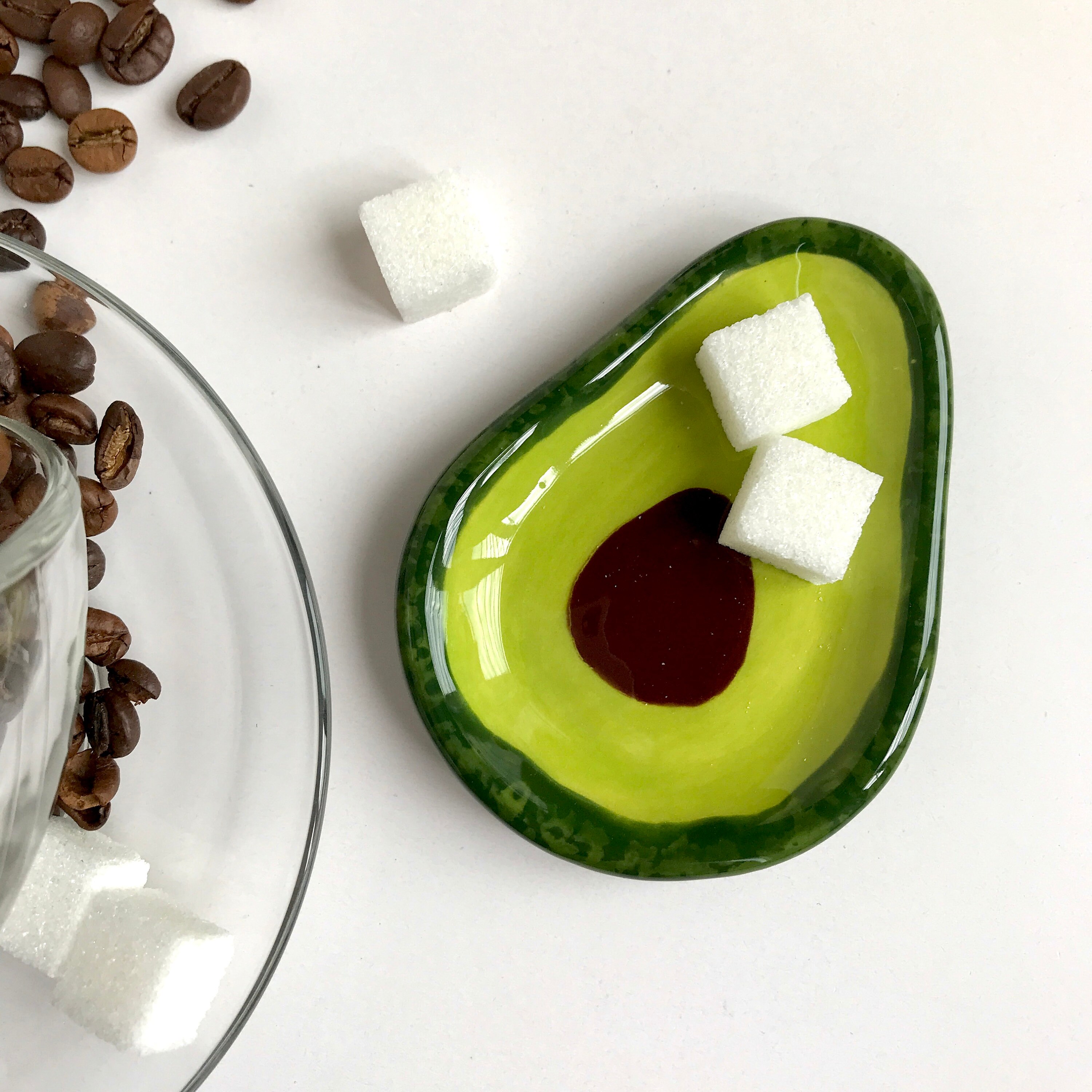 Avocado Set of Small Spoon & Small Spoon Rest Ceramic Spoon Etsy