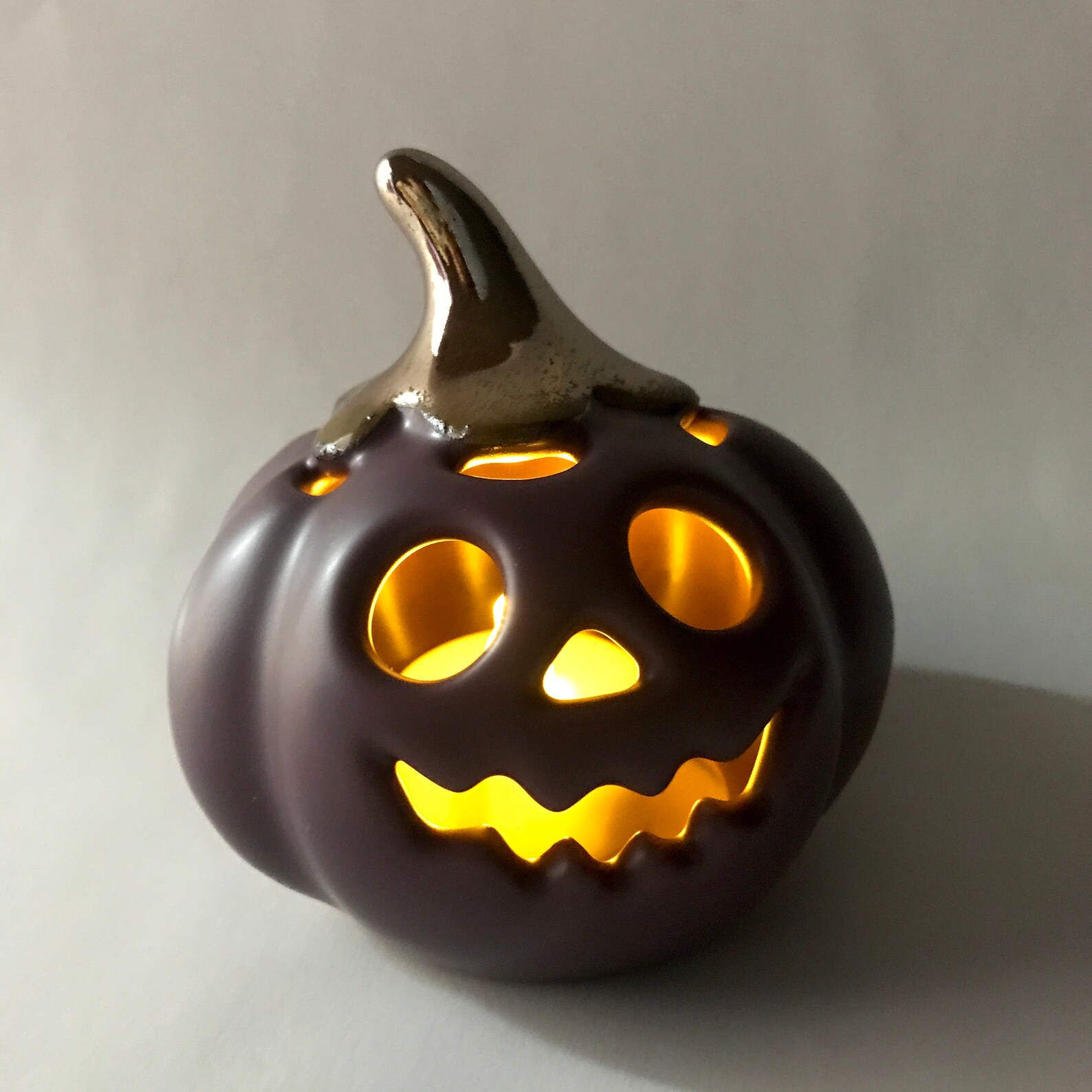 Cute Pumpkin Candleholder Handmade Ceramic Candle Holder Etsy