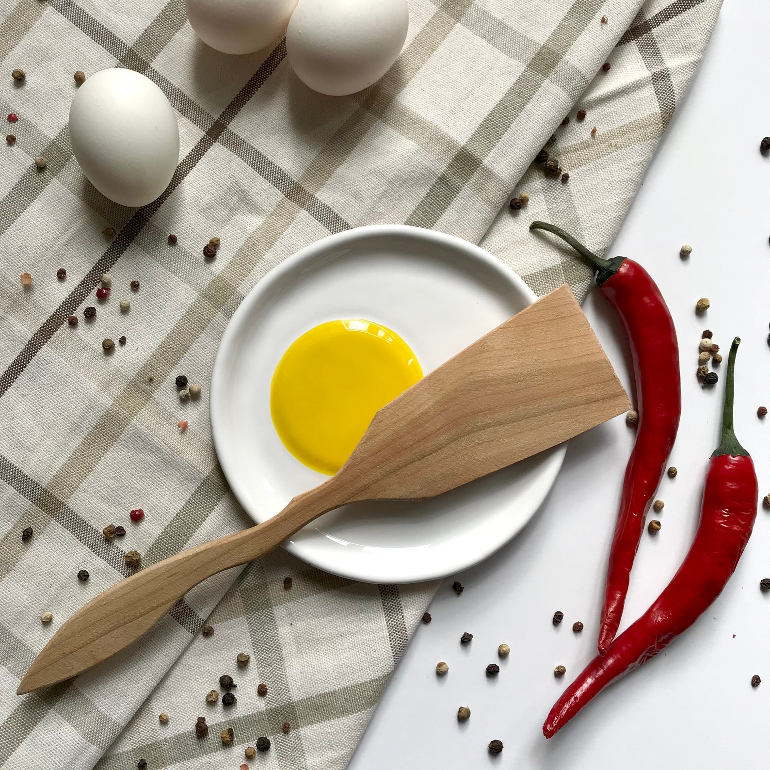 Fried egg spoon rest. Handcrafted ceramic kitchen accessories Etsy