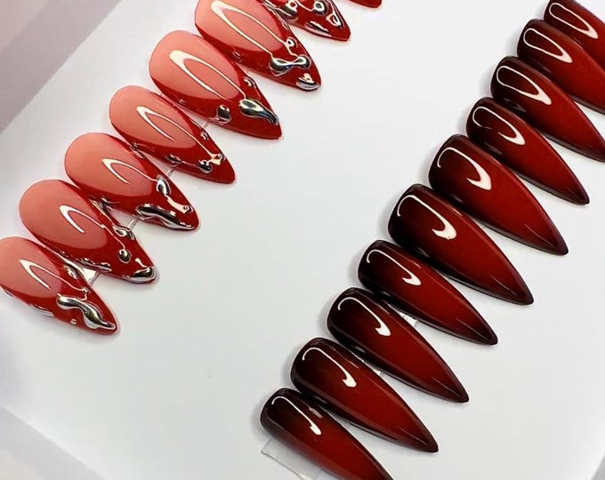 Press on nails bundle box- 2 pairs