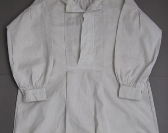 【1900s FRANCE】spun Linen Smock Antique French Linen Smock, 19th Century Workwear Chemise - Etsy UK
