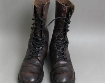 Vintage 50s US Army Boots Size 10 1950s
