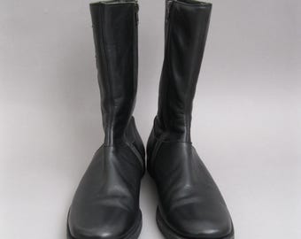 Vintage Italian Leather zip up Boots