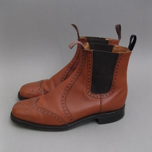Vintage 80s Corniche by Tricker&#39;s Chelsea Boots Made in England 1980s Boots