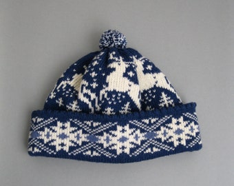 Vintage 70s Wool Winter Hat 1970s Ski Hat