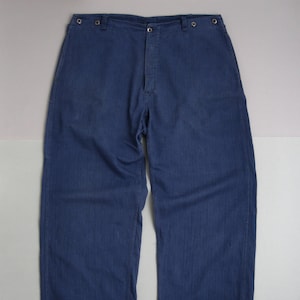 Vintage 70s Big Yank Work Twill Pants Union Made Talon 42