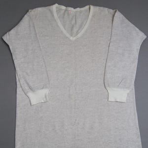Vintage 60s Thermal Long Sleeve Shirt 1960s Undershirt
