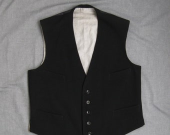 Vintage 50s Vest  Classic Waistcoat  4 Pocket