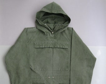 1940s USN ミリタリー　vintage Vtg 1940s WW2 WWII US Navy White Salvage Gunner Smock Anorak