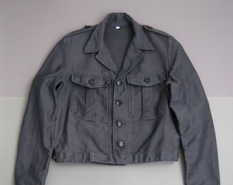 ジャケット・アウター 1950s french vintage light moleskine Vintage French Workwear Jacket S Le Mont Saint-michel 50s