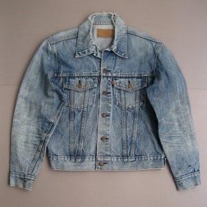 Vintage 70s Levi&#39;s Type 3 Denim Jacket Size 42 1970s Levi&#39;s Red Tab