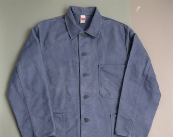 Vintage 70s German Moleskin Work Jacket 1970s Workwear