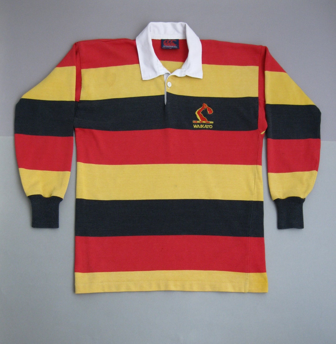 ウェア 90s canterbury japan rugby shirt small RARE Vintage 90s Canterbury New Zealand Japan Sakura Rugby