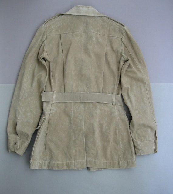 Vintage 40s British Army Khaki Drill Jacket 1940s… - image 2