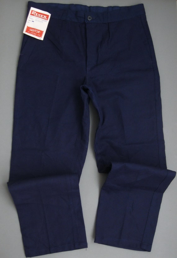 Vintage 60s French Work Pants  French Bleu De Tra… - image 2