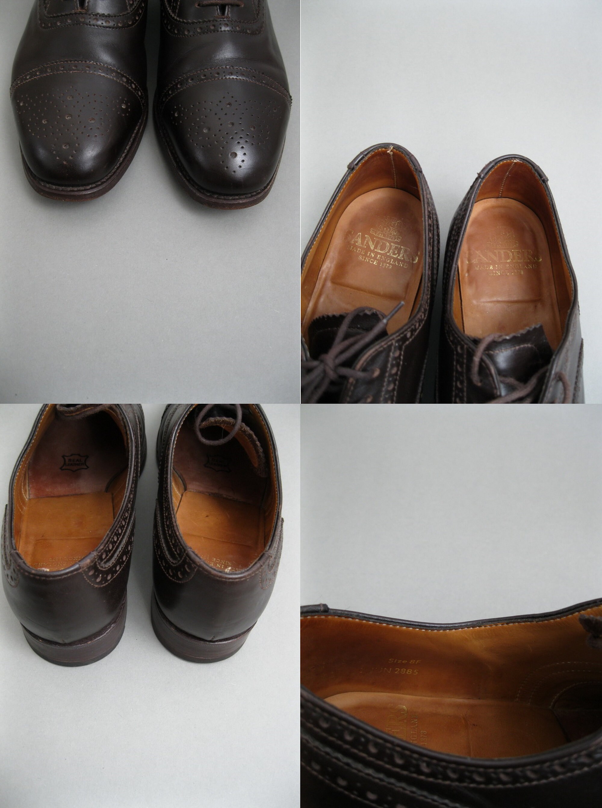 Vintage 90s Sanders Oxford Shoes Made in England Size UK 8 - Etsy