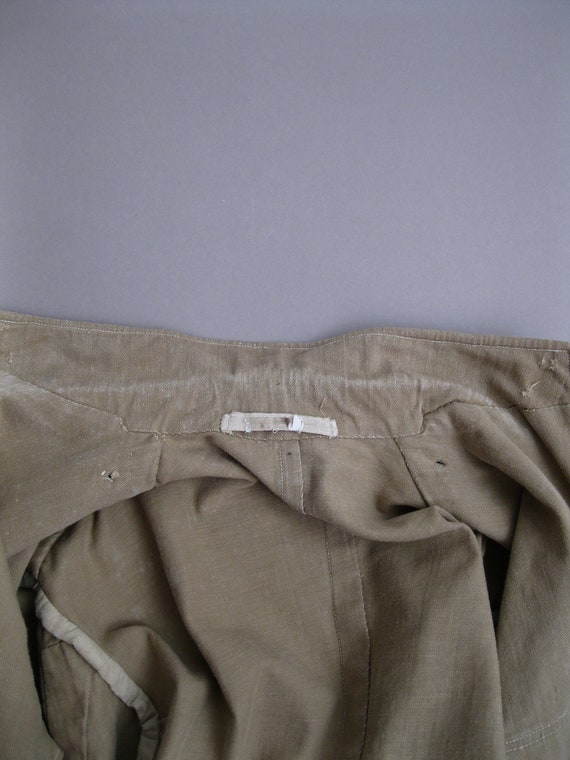 Vintage 40s British Army Khaki Drill Jacket 1940s… - image 7