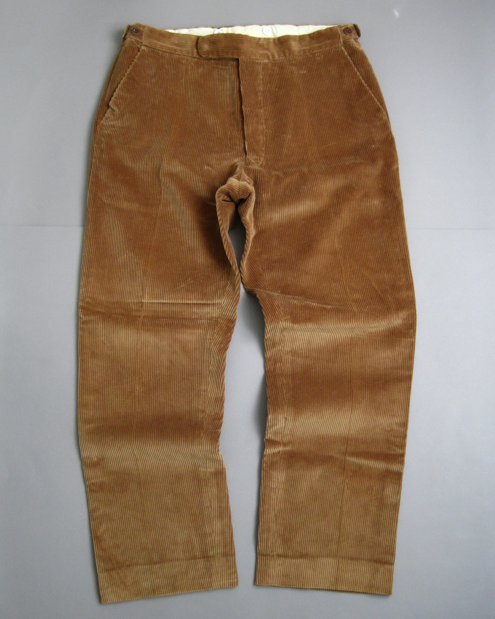 90'S J.Crew corduroy pants, men's, size W35, vintage cotton yellow type Vintage Second Hand