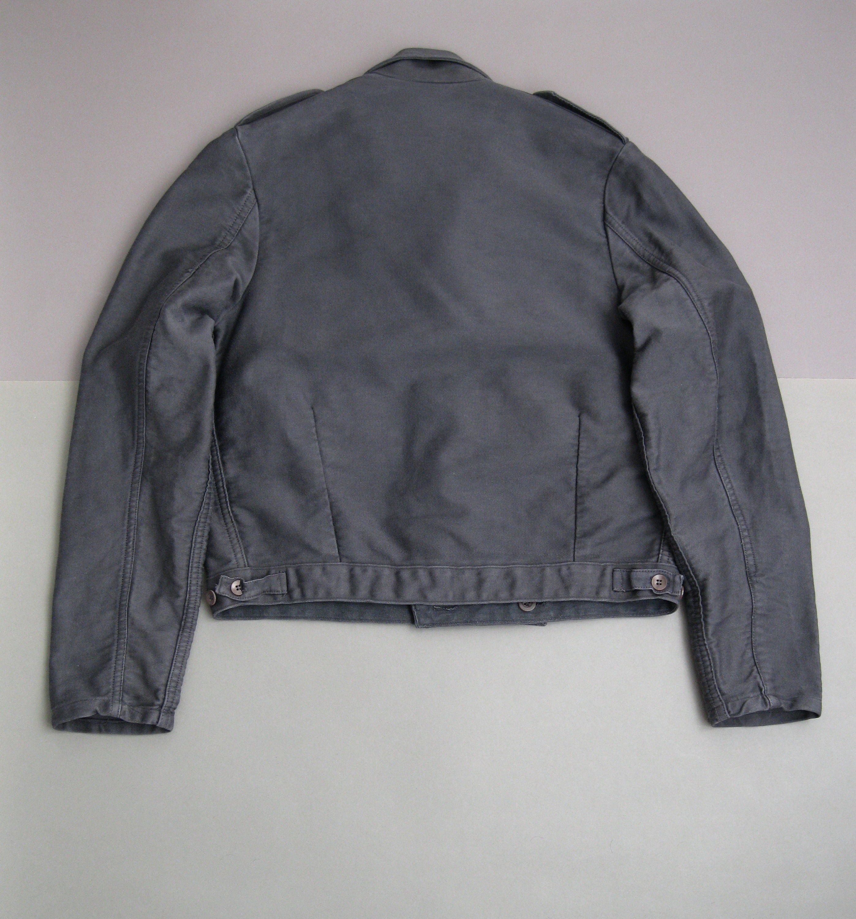Original 1960s French Blue Workwear Blouson Cyclist Jacket
