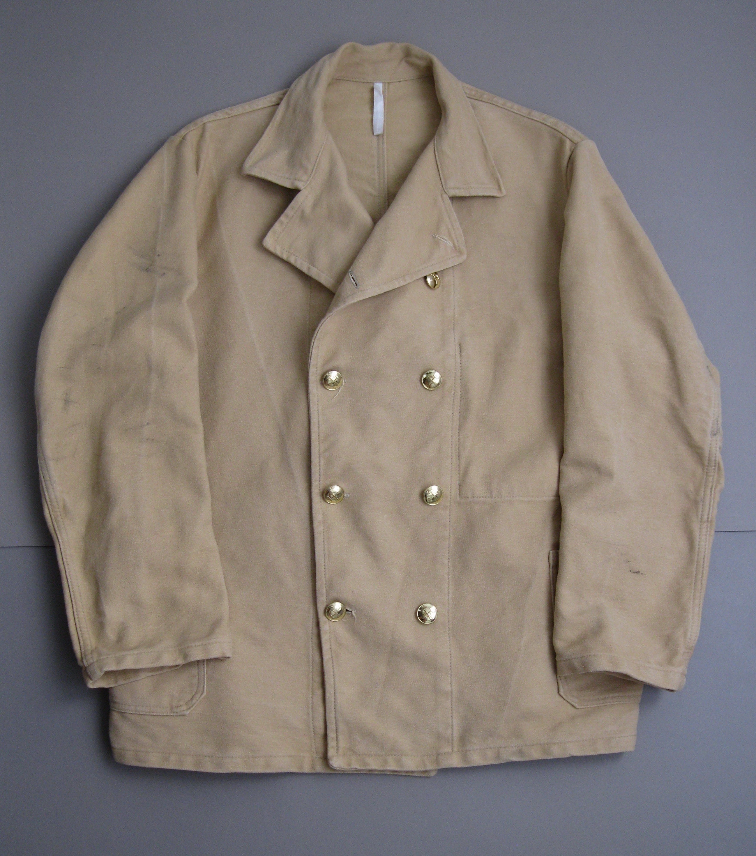 50s dutch double brested moleskin jacket