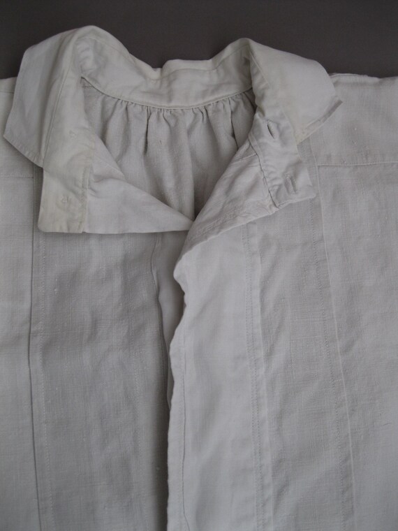 Vintage 1910s Antique French Linen Smock Long Shirt - Etsy Vintage 1910s Antique French Linen Smock Long Shirt - Etsy