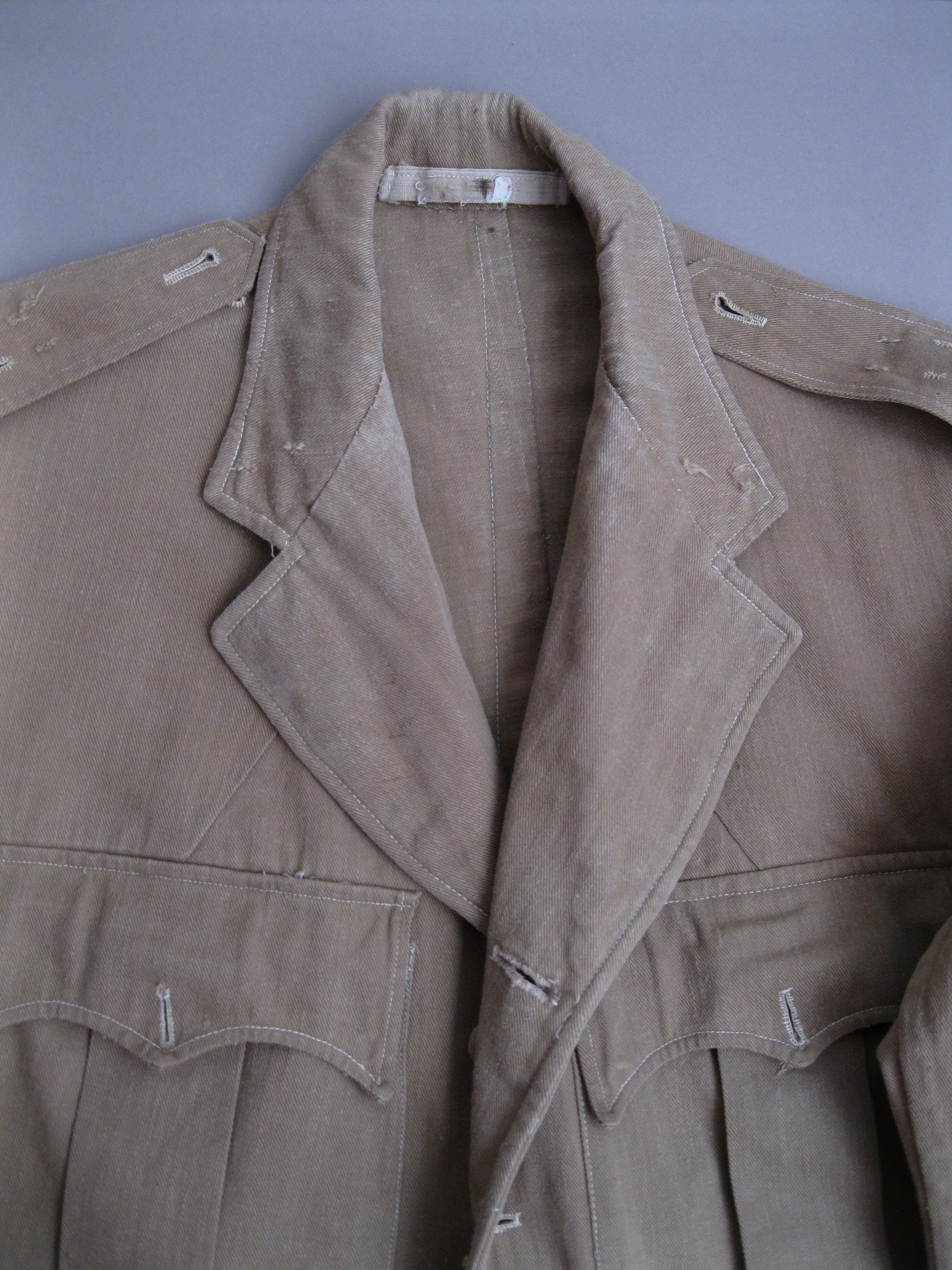 Buy Vintage 40s British Army Khaki Drill Jacket 1940s Army Jacket
