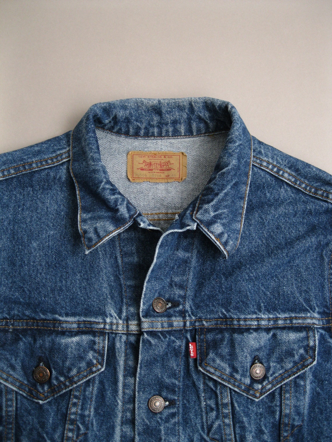 Vintage 90s Levi's Denim Jacket Made in USA Size 46 1990s - Etsy UK